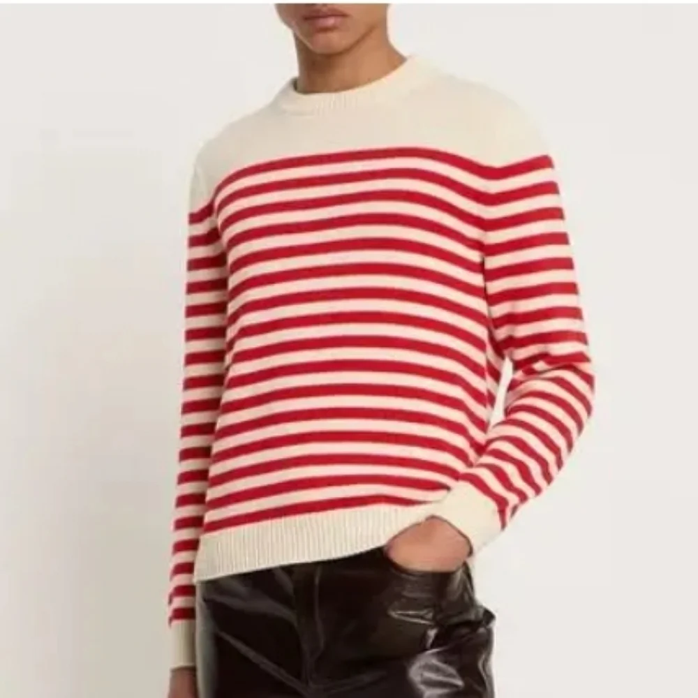 Gucci NWTs Stripped Cotton & Wool Sweater
